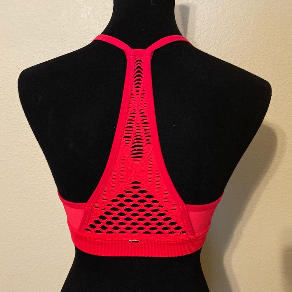 NWOT PINK Red Racer Bralette Medium